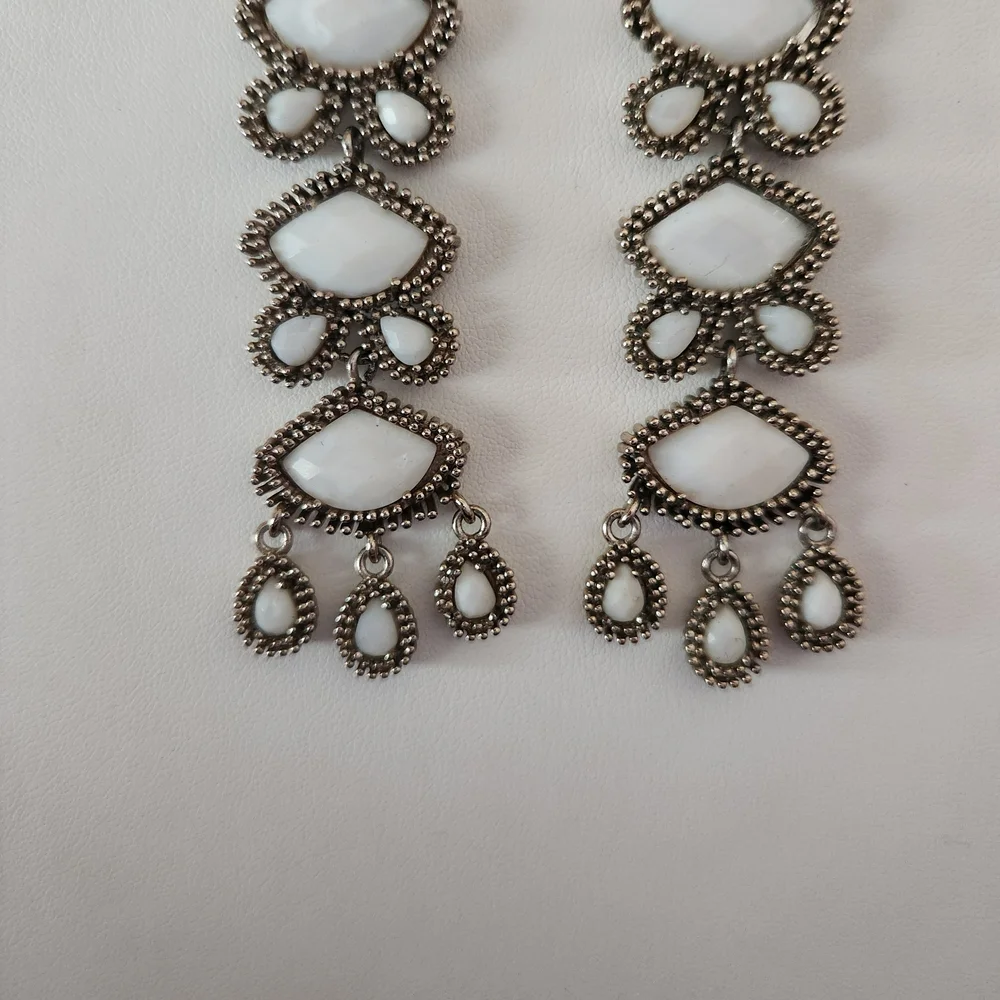 🌸RARE🌸 Vintage Kendra Scott Zoe Statement Earrings - Picture 3 of 6